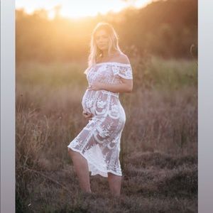 Lace Maternity Dress - COVEN & CO